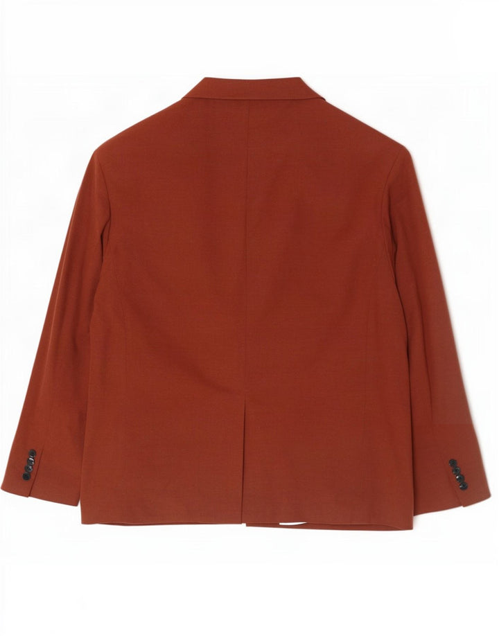 Zara Herre Dobbeltradet Blazer Jacket UK 42 XL Brun Polyester