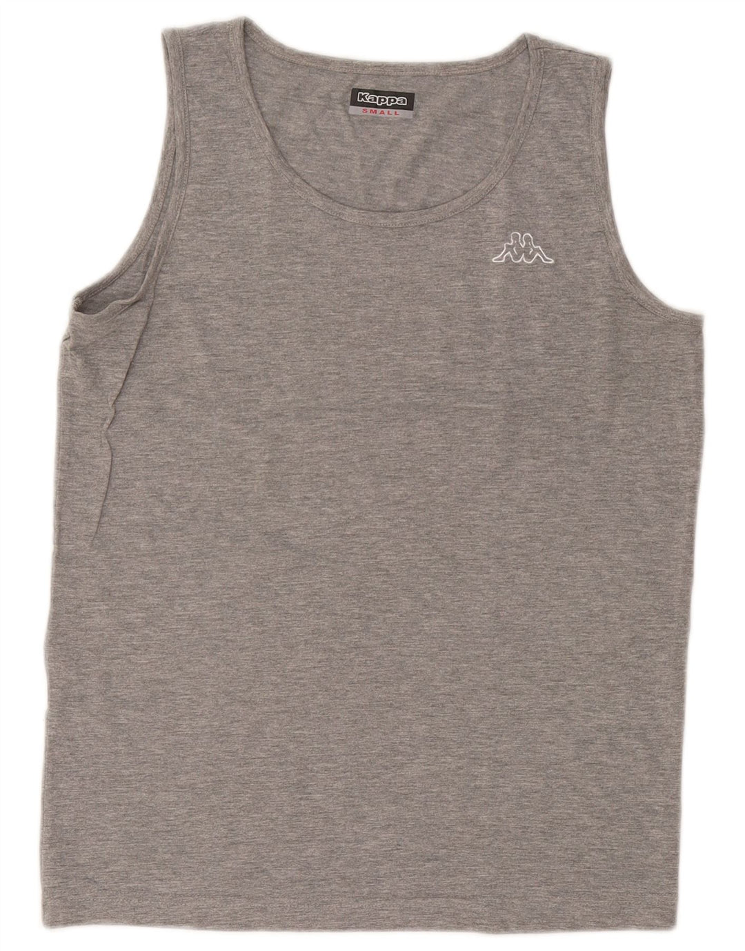 KAPPA Mens Vest Top Small Grey Cotton