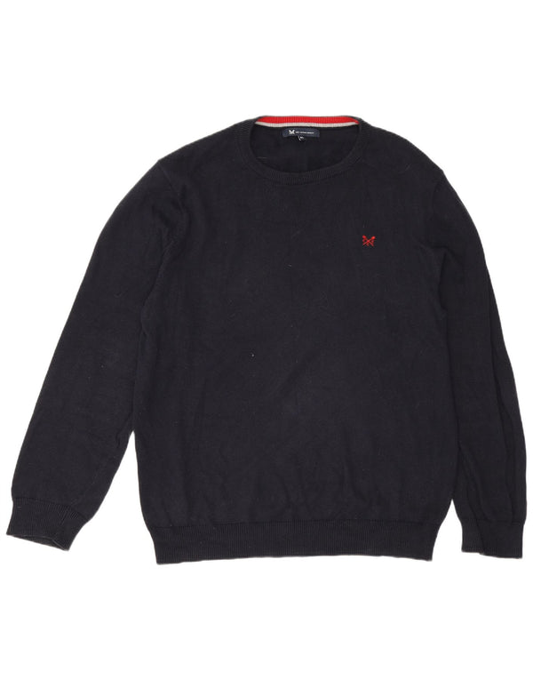Crew Tøj Herre Crew Neck Jumper Sweater XL Navy Blue Bomuld
