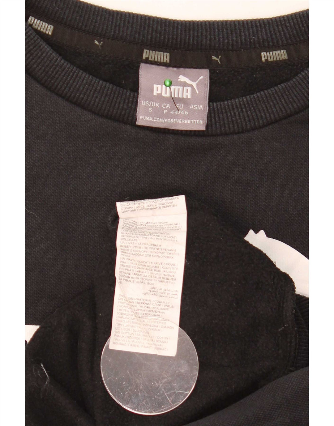 Puma Herre Grafisk Sweatshirt Jumper Lille sort bomuld