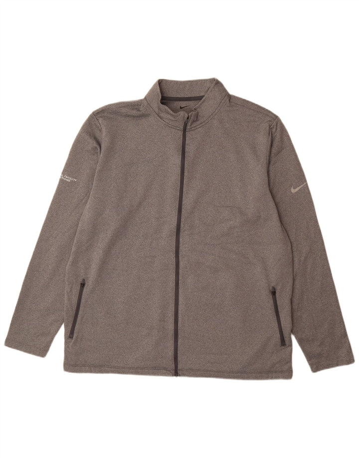 NIKE Mens Tracksuit Top Jacket XL Grey Polyester