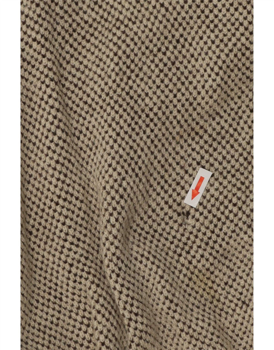 Bizzarro Herre Button Neck Jumper Sweater IT 48 Medium Beige Flecked