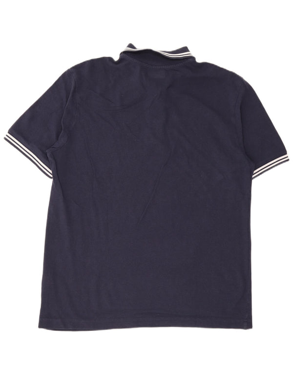 Kappa herre poloshirt XL marineblå stribet bomuld