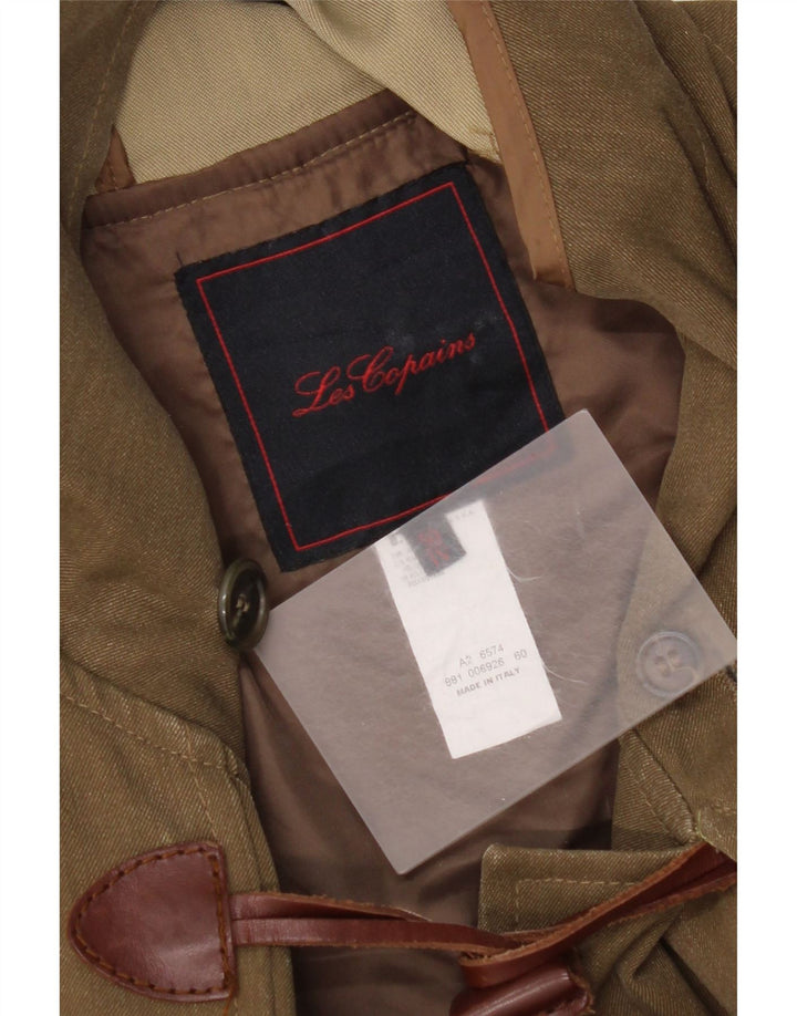 Les Copains Herre Hooded Duffel Coat IT 50 Stor Brun Uld