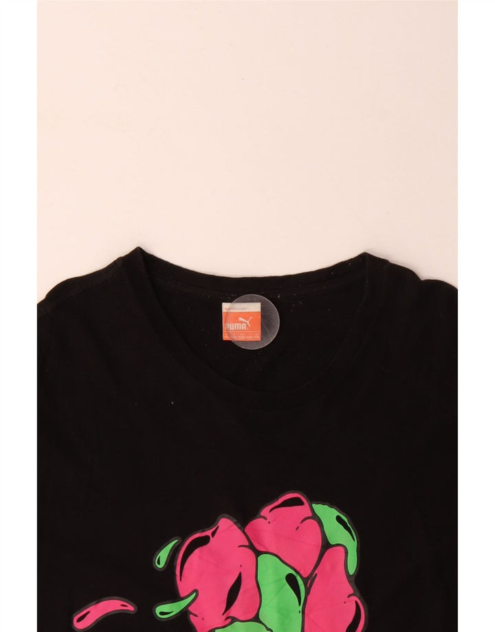 PUMA Herre grafisk T-shirt top 2XL sort bomuld