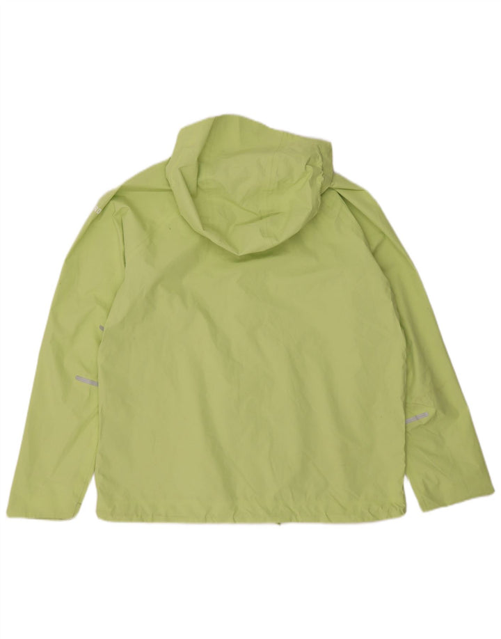 SUPERDRY Womens Hooded Rain Jacket UK 16 Large Green Polyester