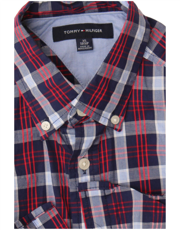 Tommy Hilfiger Herreskjorte XS Marineblå ternet