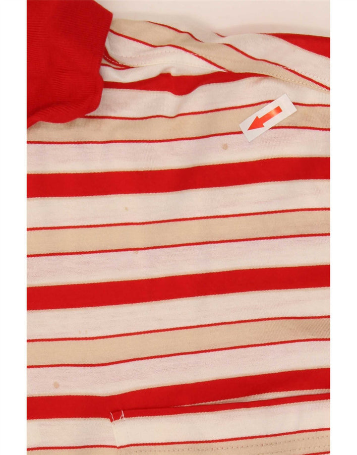 Amerigo Vespucci Herre poloshirt Medium rødstribet bomuld