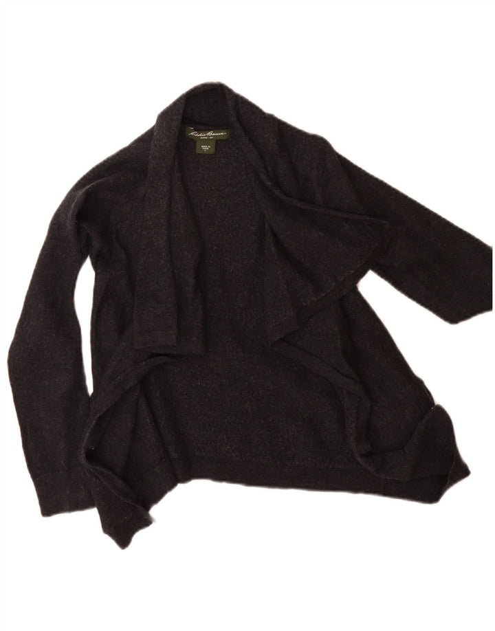 Eddie Bauer Pige Cardigan Sweater 11-12 År Stor Sort Uld