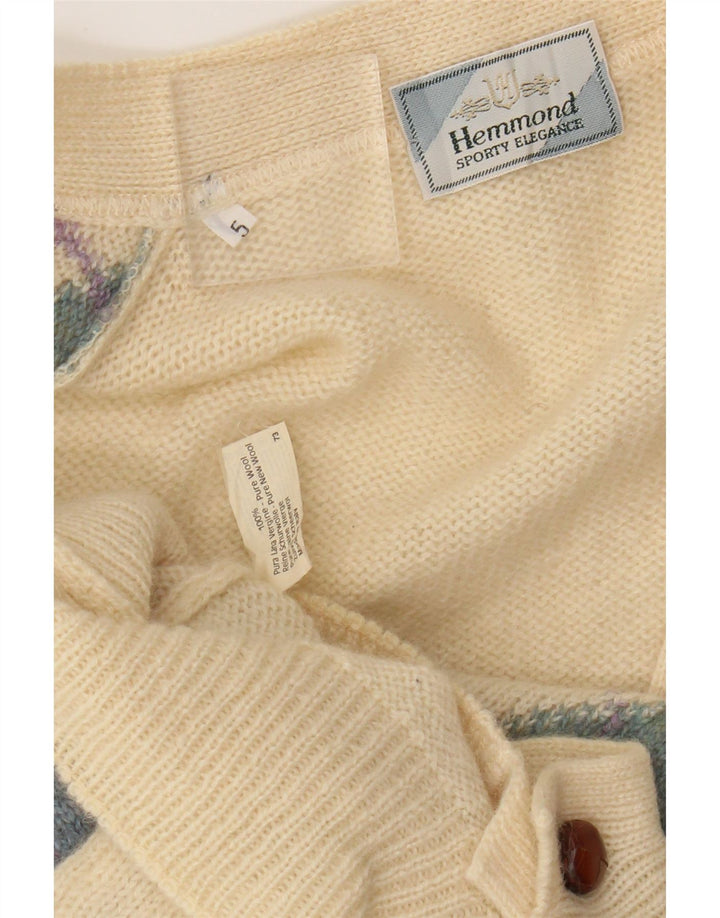 Hemmond Herre Cardigan Sweater Stor Beige Argyle/Diamond Virgin Wool