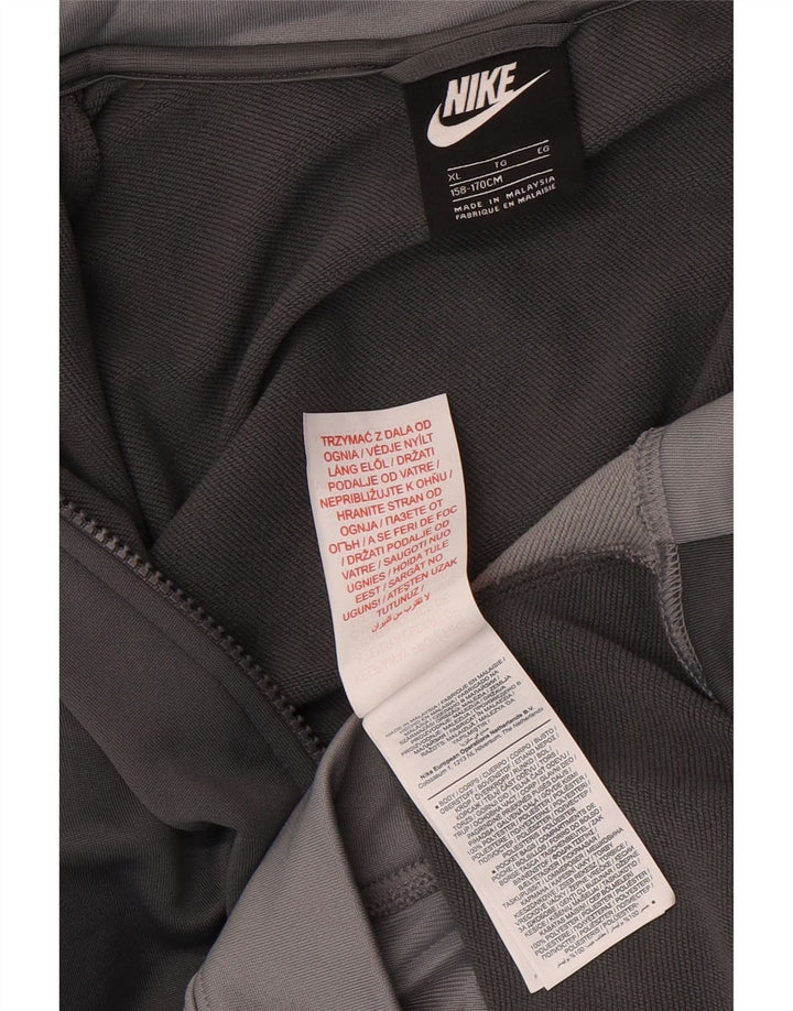 Nike træningsdragt topjakke til drenge 13-14 år XL Grå Colourblock Polyester