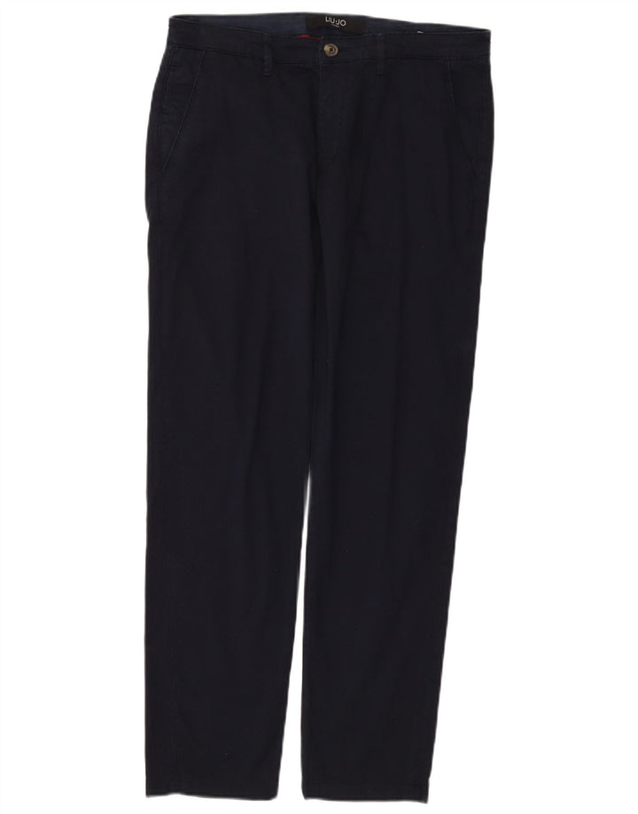 Liu Jo Herre Slim Chino Bukser IT 48 Medium W30 L28 Marineblå Bomuld