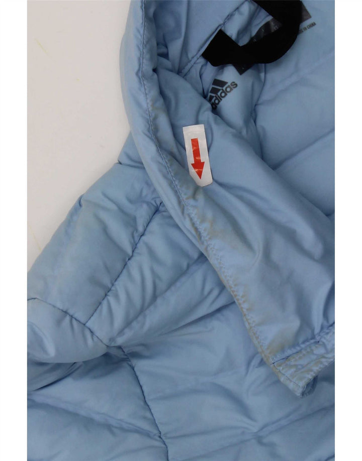 Adidas polstret damejakke UK 4/6 XS blå polyester