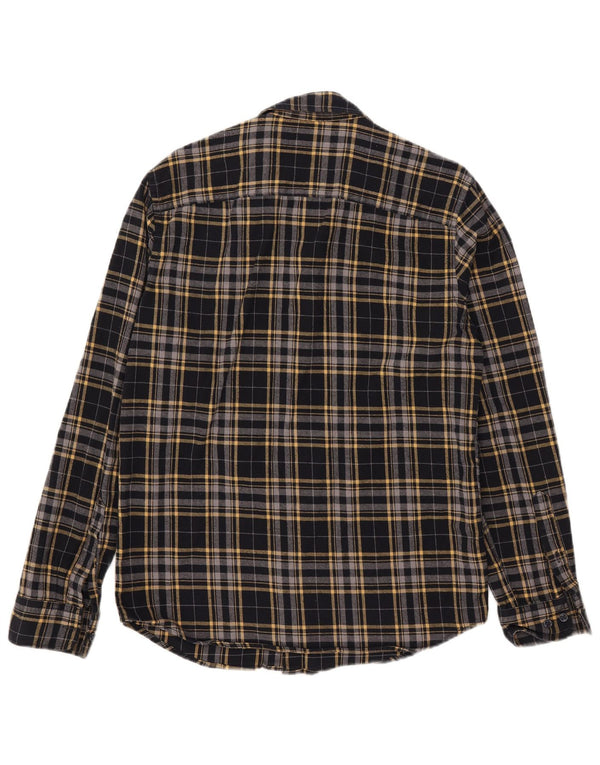 Jack & Jones herre flannelskjorte medium sort ternet bomuld