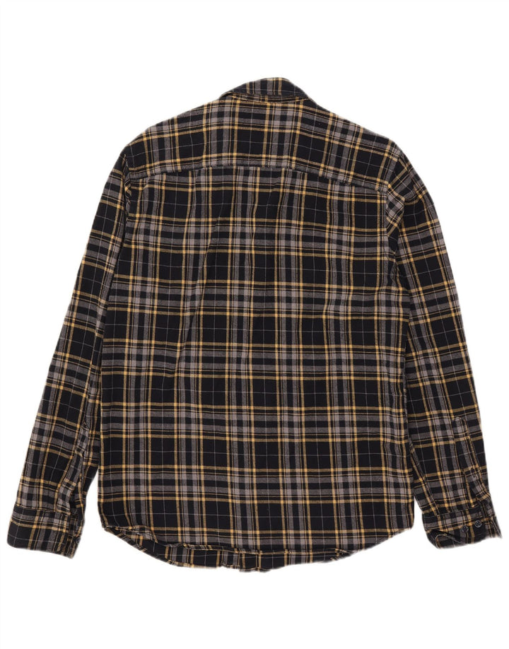Jack & Jones herre flannelskjorte medium sort ternet bomuld