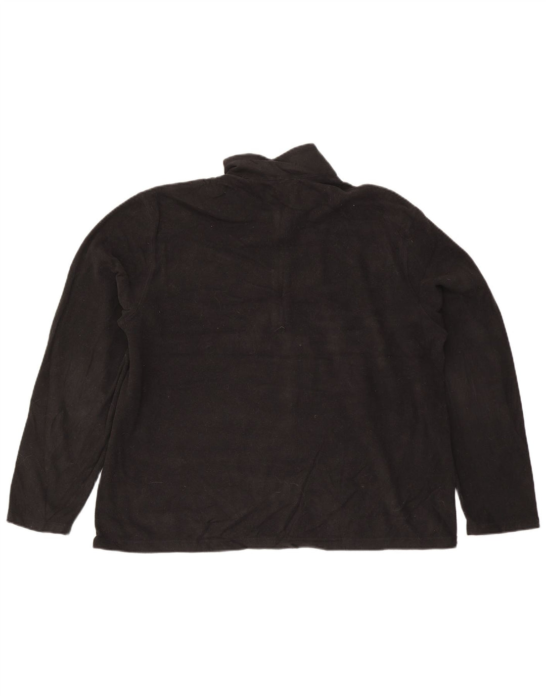 Eddie Bauer Fleece Jumper til mænd med lynlås XL sort polyester