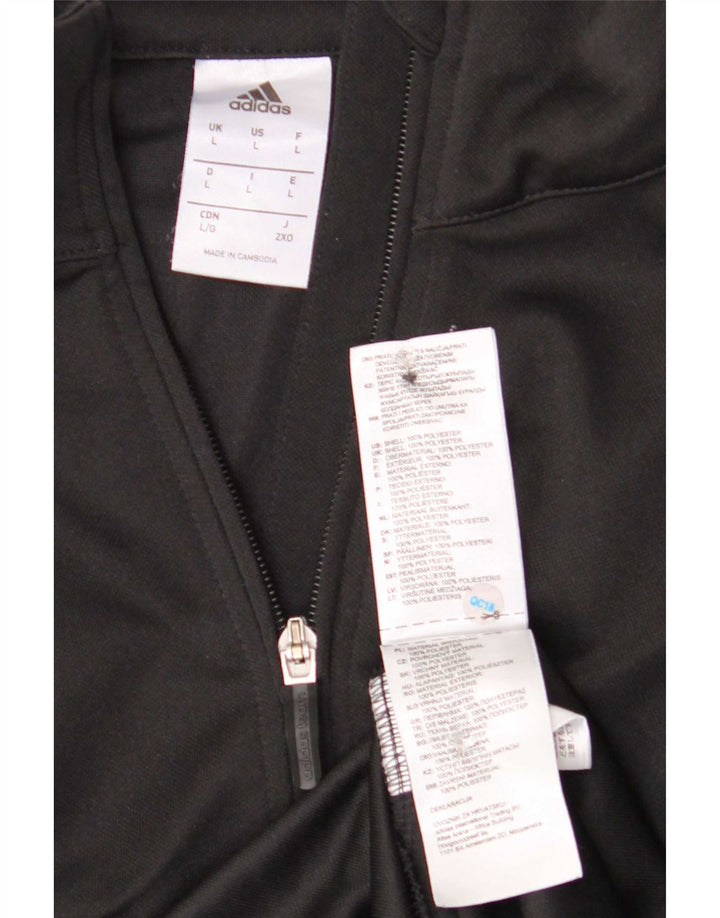 Adidas Herre Climalite Træningsdragt Topjakke Stor Sort Polyester