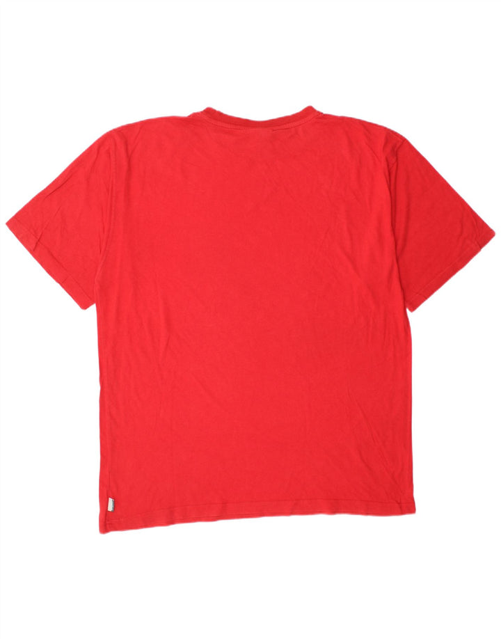 Reebok Herre Grafisk T-Shirt Top XL Rød