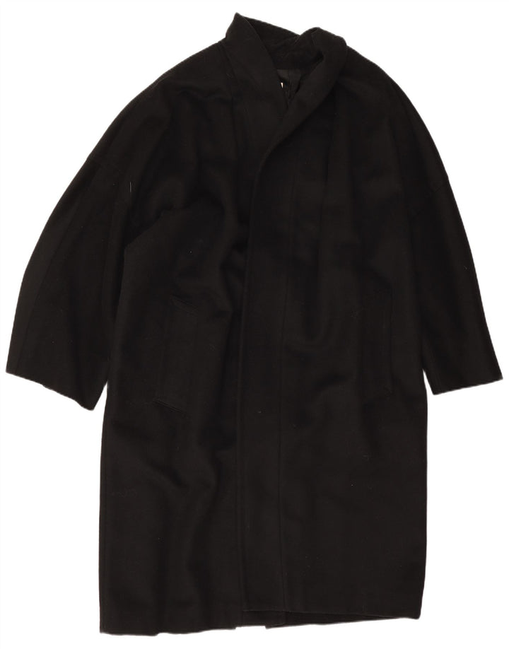 Ferre Womens Oversized Open Overcoat UK 14 Large Black