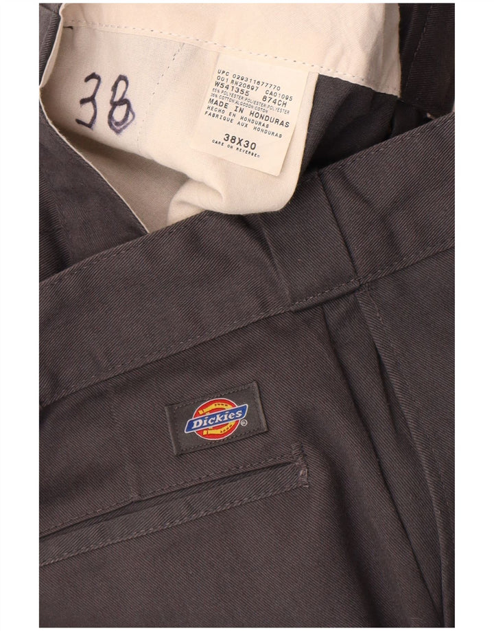 Dickies Straight Chino-bukser til mænd W38 L30 Grå polyester