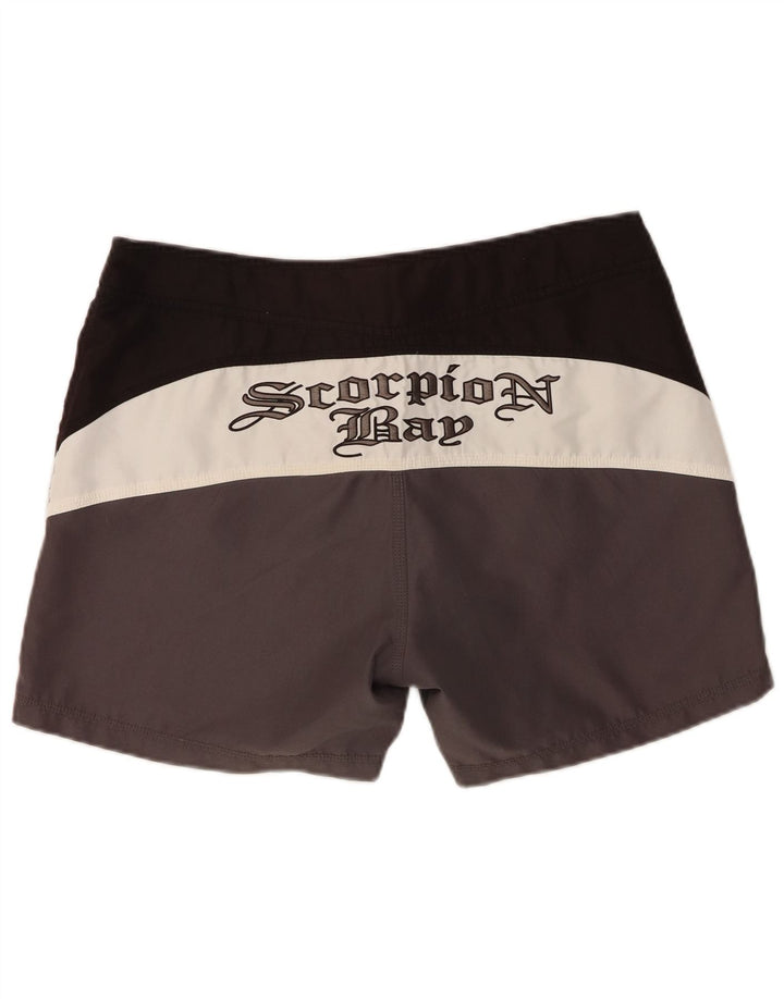 Scorpion Bay Herre grafiske svømmeshorts, store grå farveblok polyester