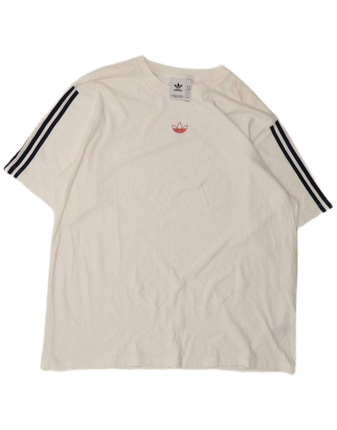 ADIDAS Mens T-Shirt Top 2XL White Cotton