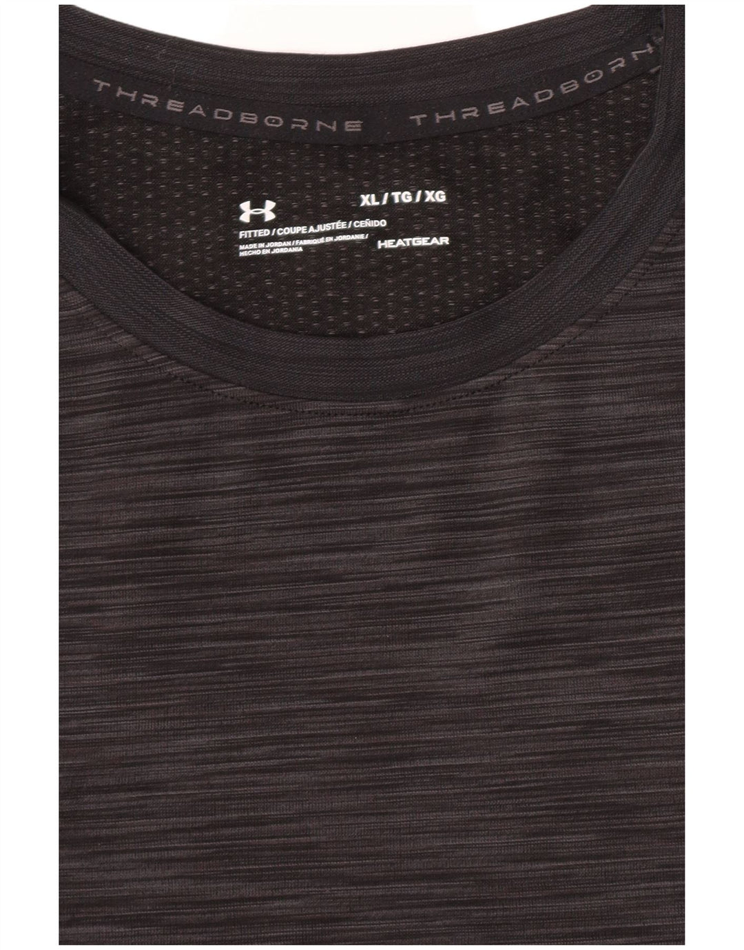 Under Armour Herre T-Shirt Top XL Grå Flecked