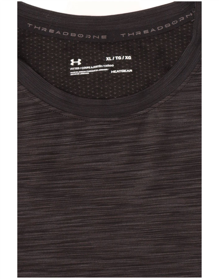 Under Armour Herre T-Shirt Top XL Grå Flecked