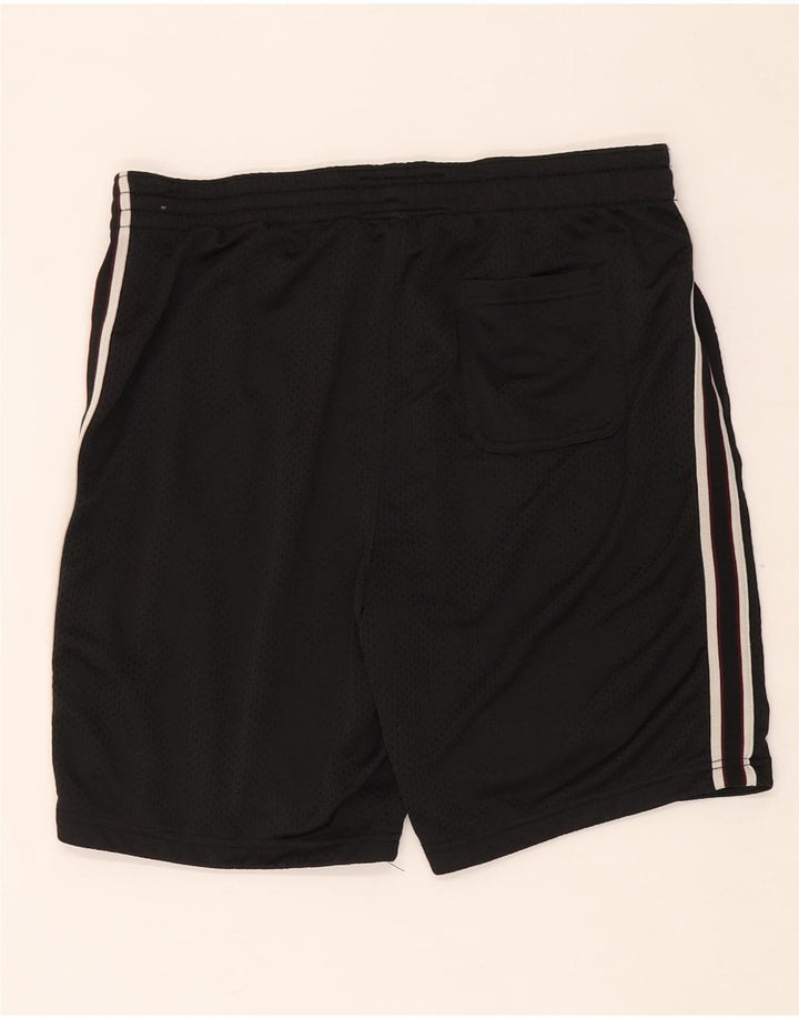 Abercrombie & Fitch grafiske sportsshorts til mænd mellem sort polyester