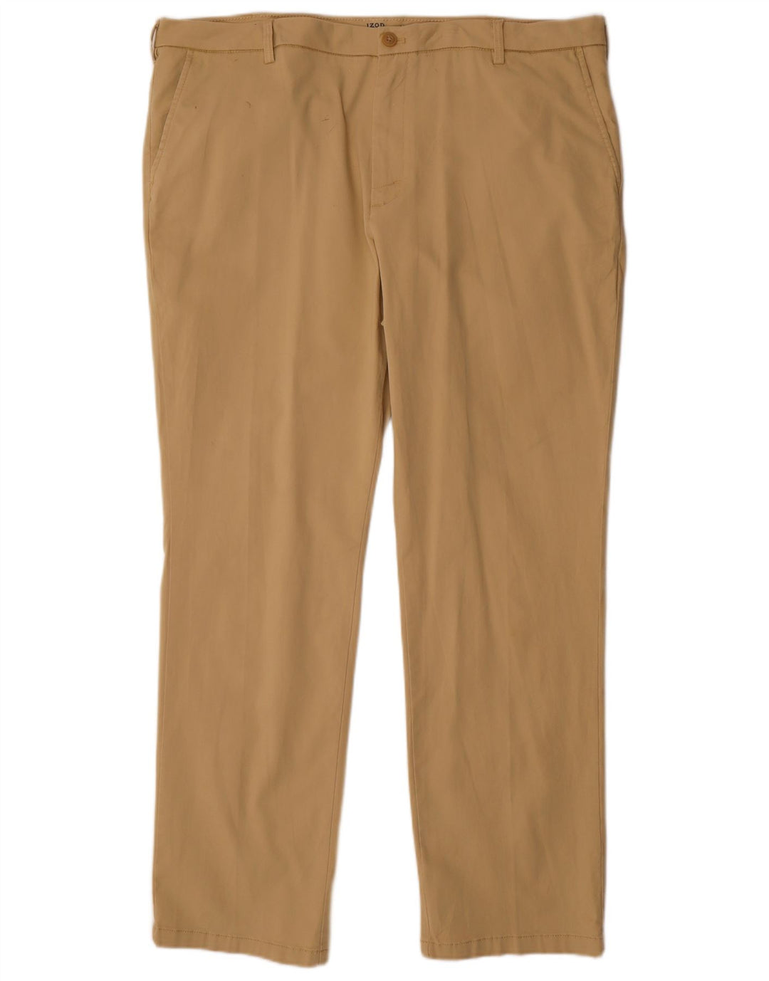 Izod Straight Chino Bukser til mænd W40 L32 Beige Bomuld
