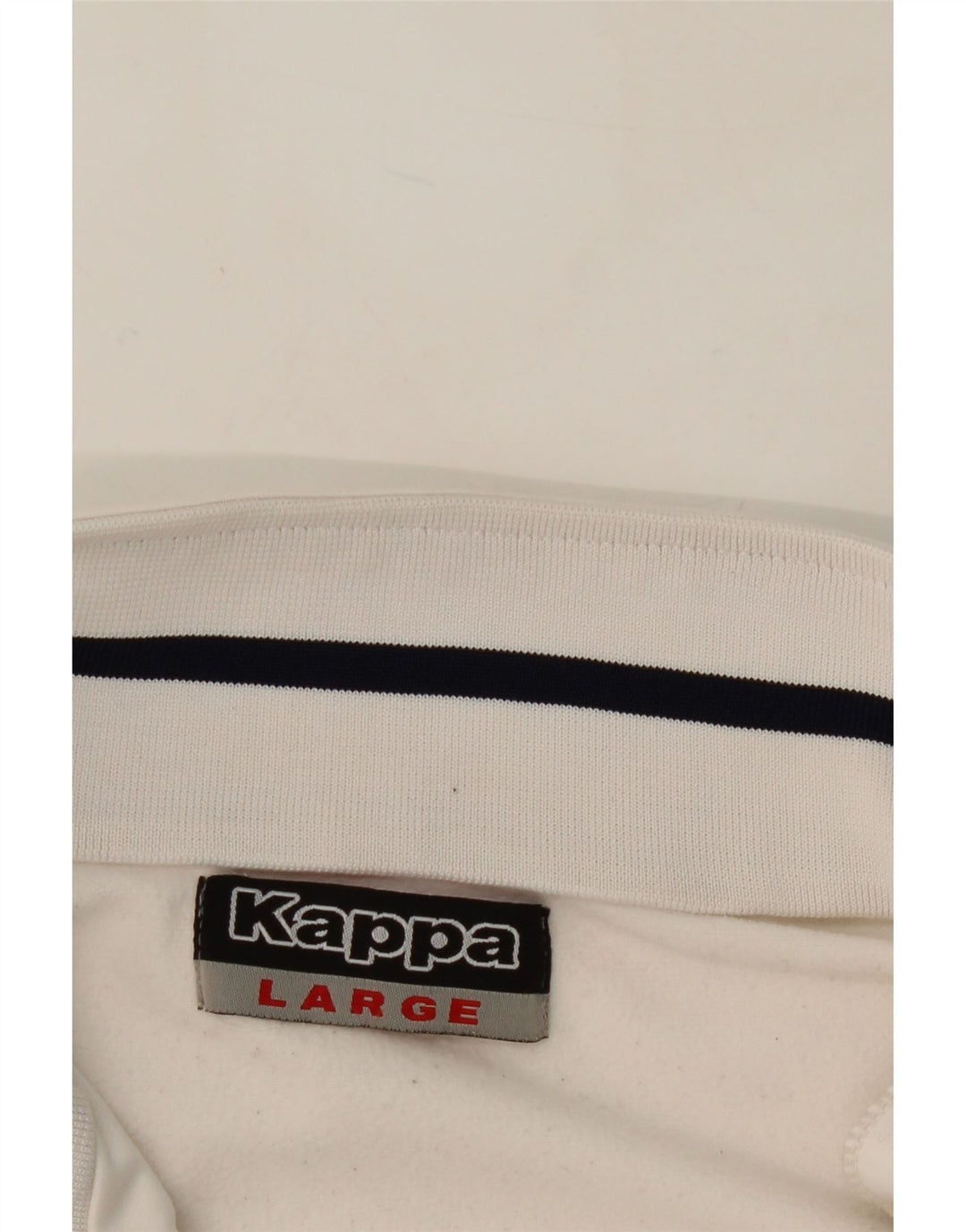 KAPPA Mens Tracksuit Top Jacket Large White Polyester Vintage Kappa and Second-Hand Kappa from Messina Hembry 