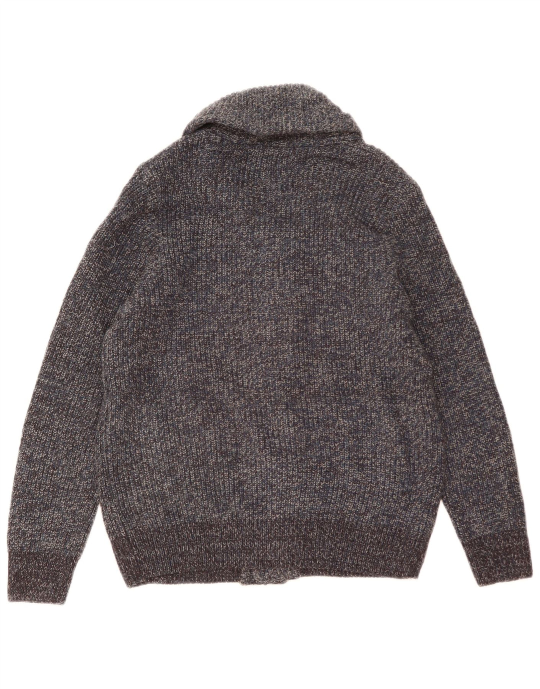 Marks & Spencer Herre cardigan sweater Medium Blue Flecked Uld