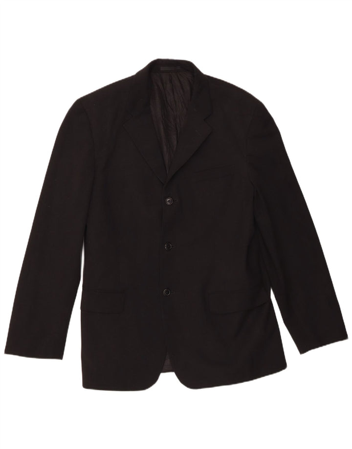 Calvin Klein Herre 3-knaps blazerjakke IT 52 XL Sort Polyester