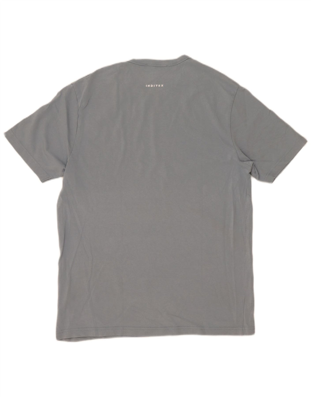 Zara Herre T-Shirt Top Stor Blå
