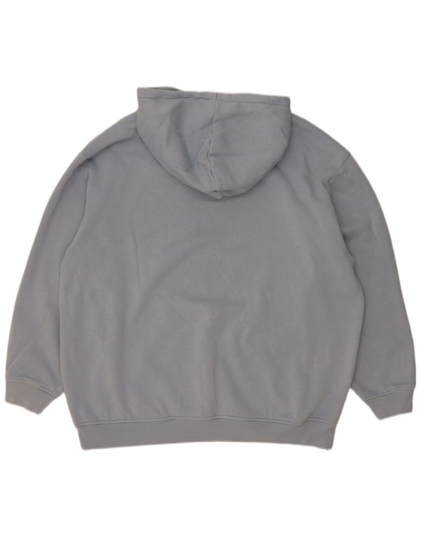 Adidas Dame Oversized Hoodie Jumper UK 12/14 Medium Blue Cotton