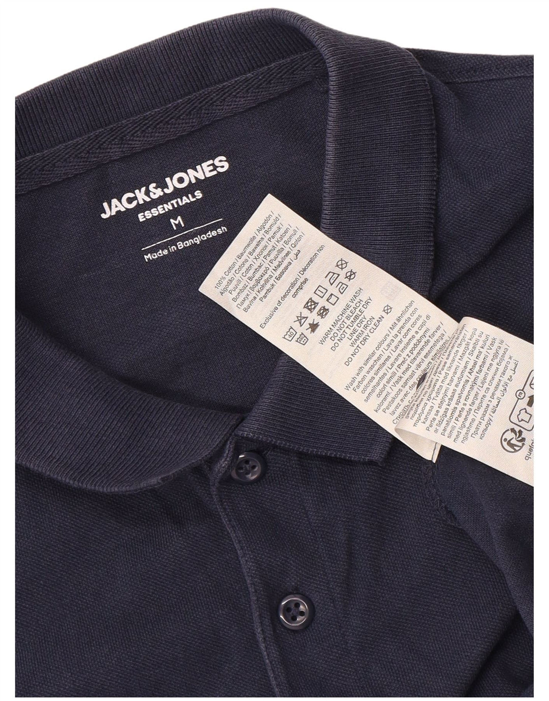 Jack & Jones herre poloshirt Medium marineblå bomuld