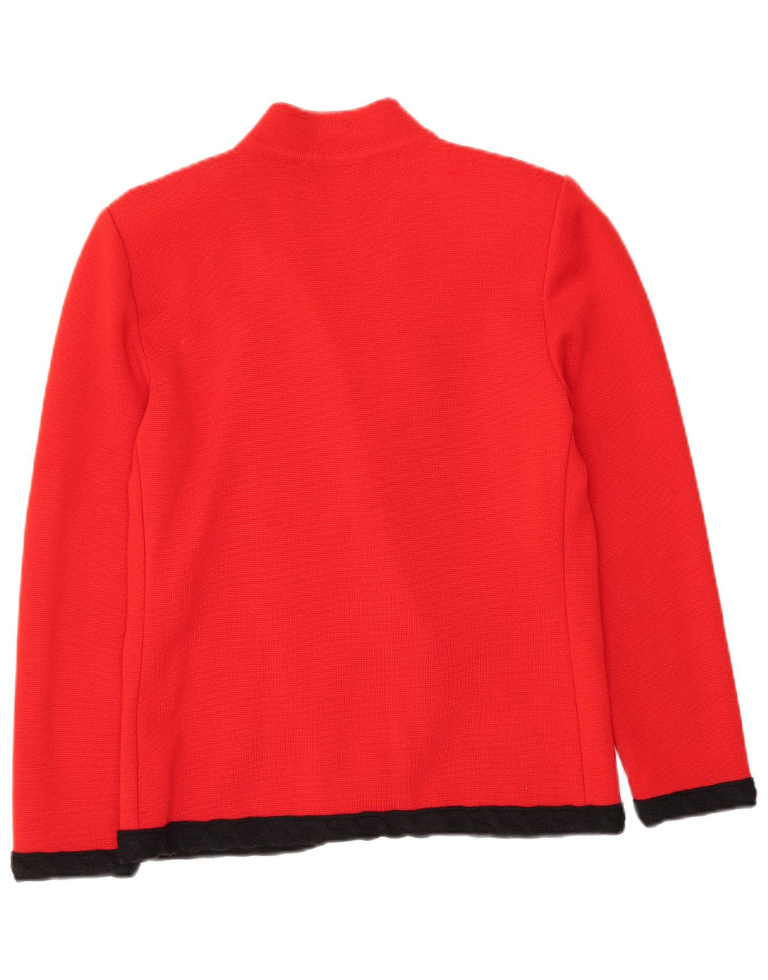 Vintage dobbeltradet blazerjakke til kvinder IT 42 Medium Red Colourblock