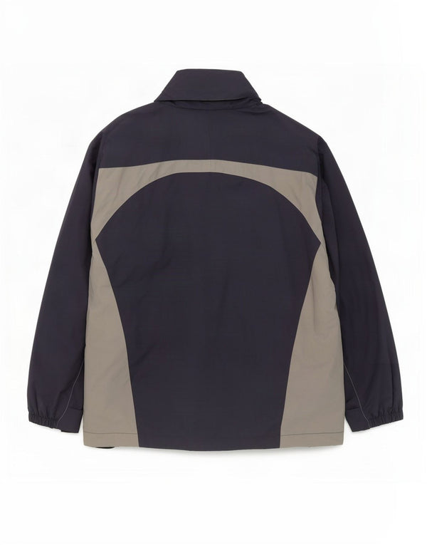 Kænguruer Regnjakke med hætte til mænd UK 40 Large Navy Blue Colourblock Nylon