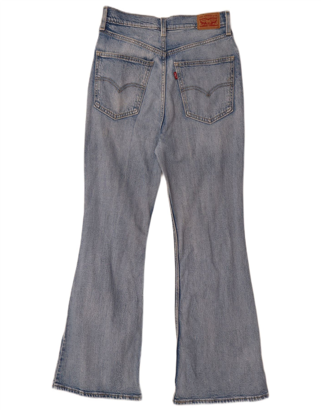 Levi's Kvinders Distressed Flared Jeans W28 L29 Blå Bomuld