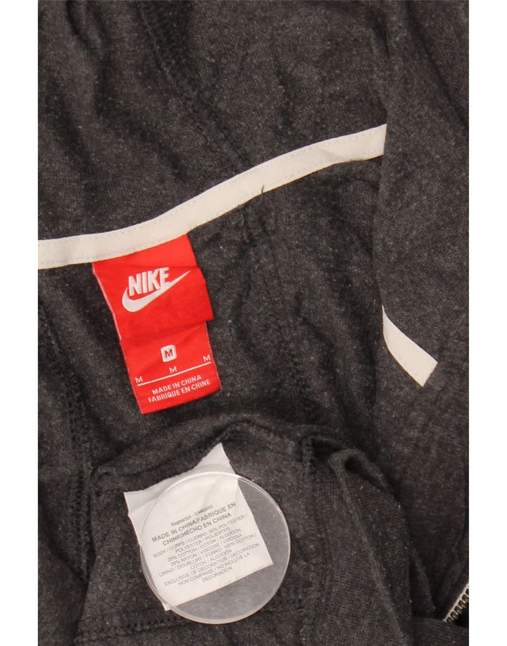 Nike hættetrøje med lynlås til kvinder UK 14 Medium Grey Polyester