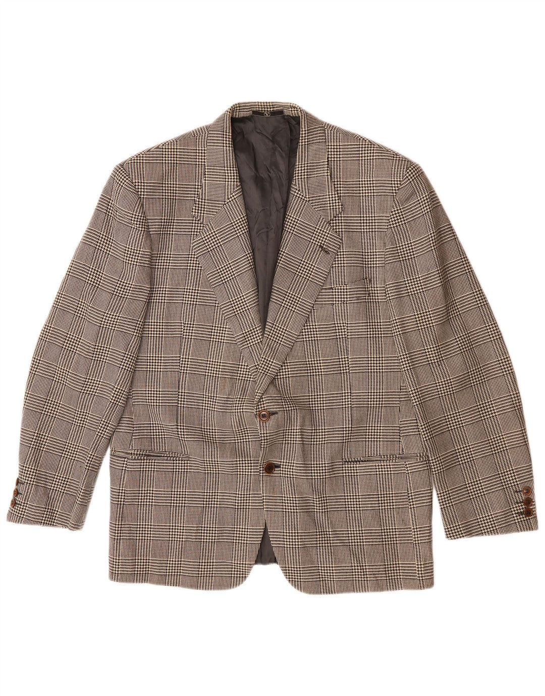 Valentino Herre 2 Button Blazer Jacket UK 40 Large Grey Check