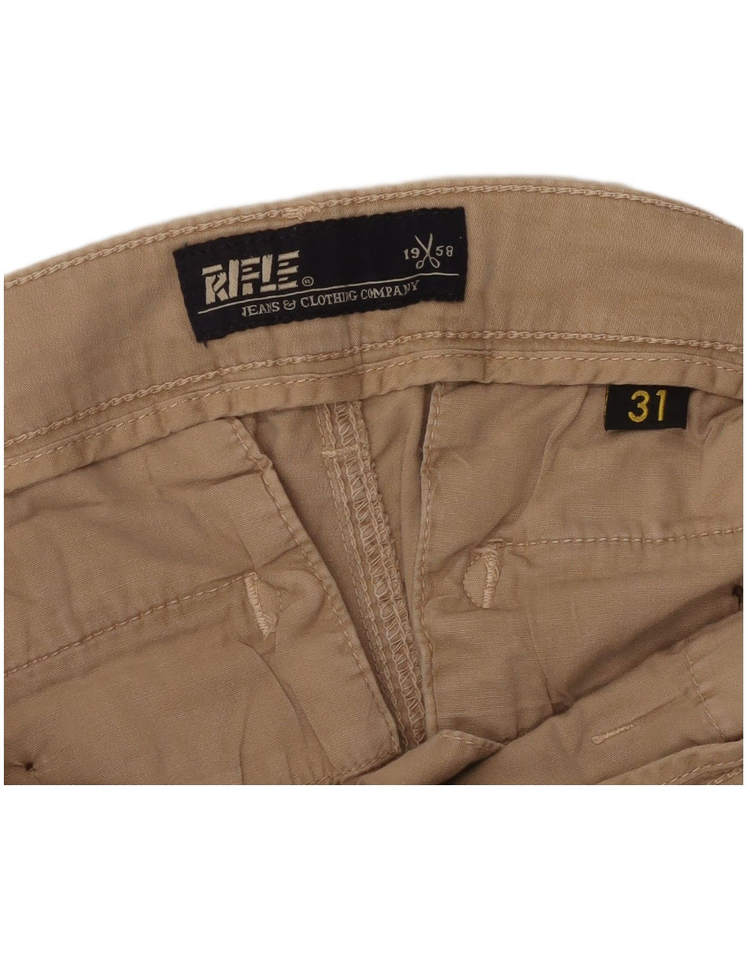 RIFLE Herre Slim Cargo Bukser W31 L30 Beige