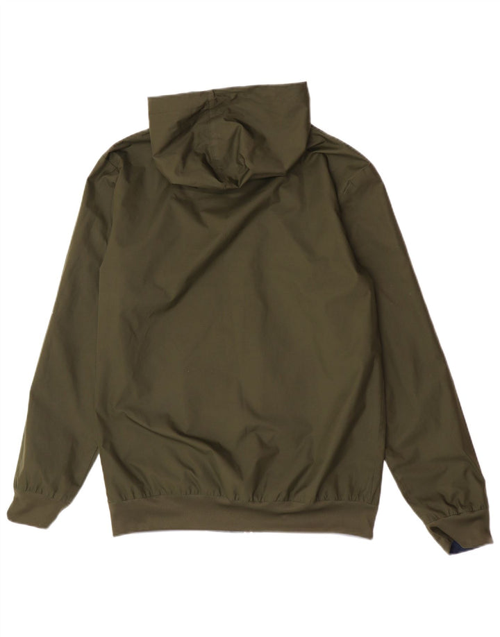 Adidas Herre Hooded Bomber Vendbar Jacket UK 36 Small Khaki Polyester