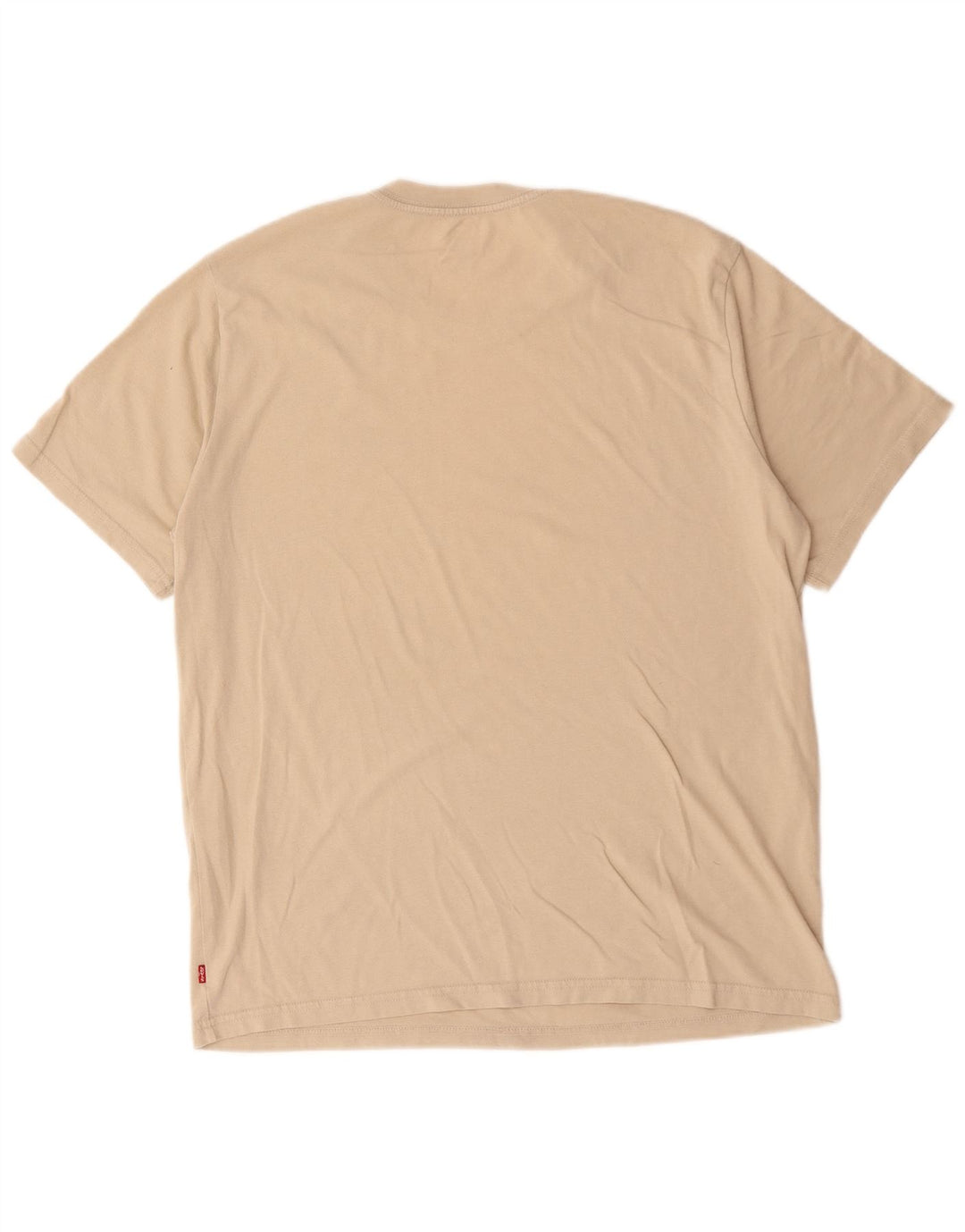 Levi's Herre afslappet grafisk T-shirt top mellembeige bomuld