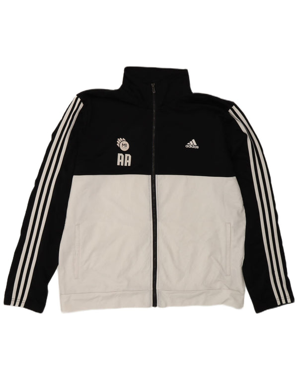 Adidas Træningsdragt til mænd Topjakke UK 48/50 XL Sort Colourblock Polyester