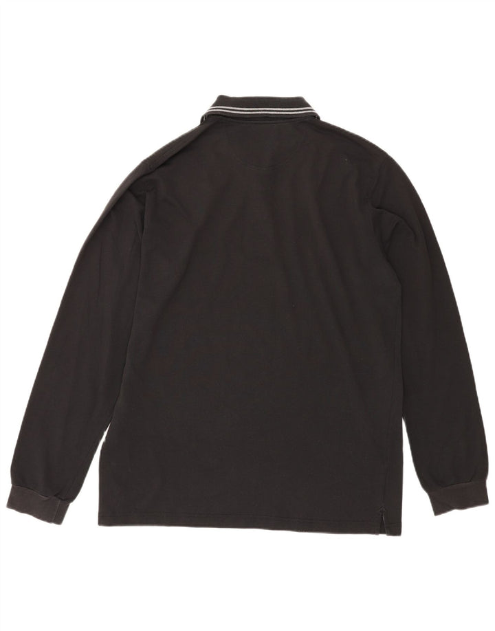 CHAMPION Mens Long Sleeve Polo Shirt XL Black