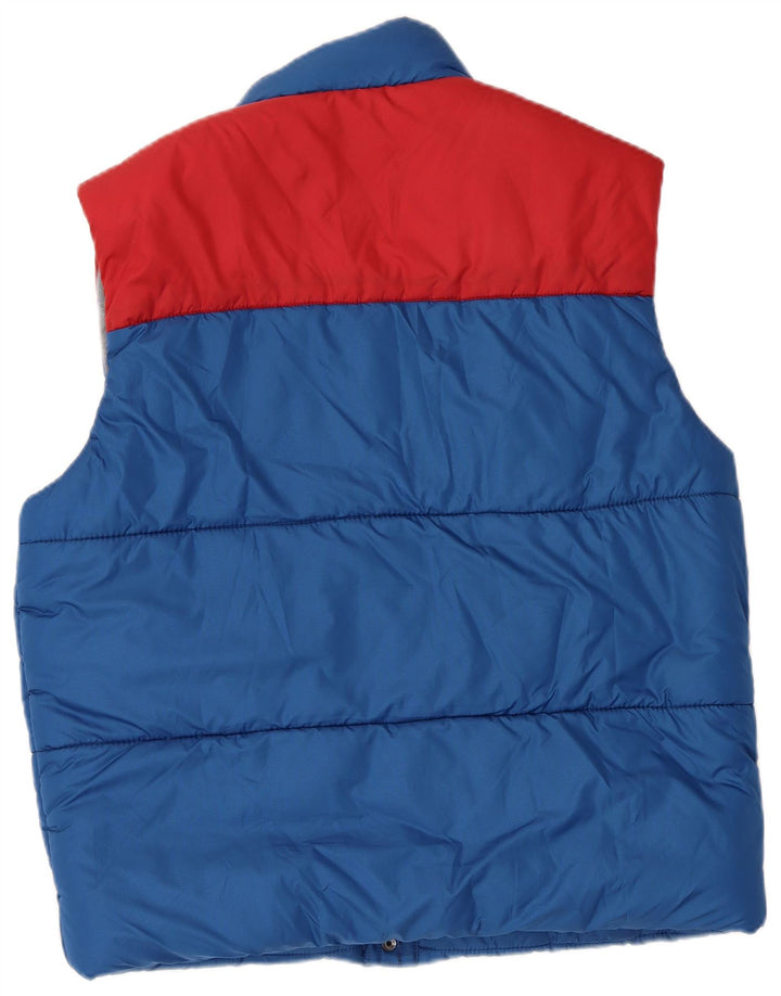 Levi's Herre polstret Gilet UK 40 Large Blue Colourblock Polyester