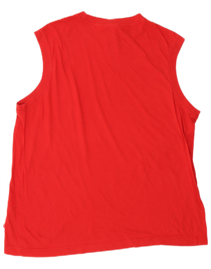Puma Herre Grafisk Vest Top 2XL Rød Bomuld