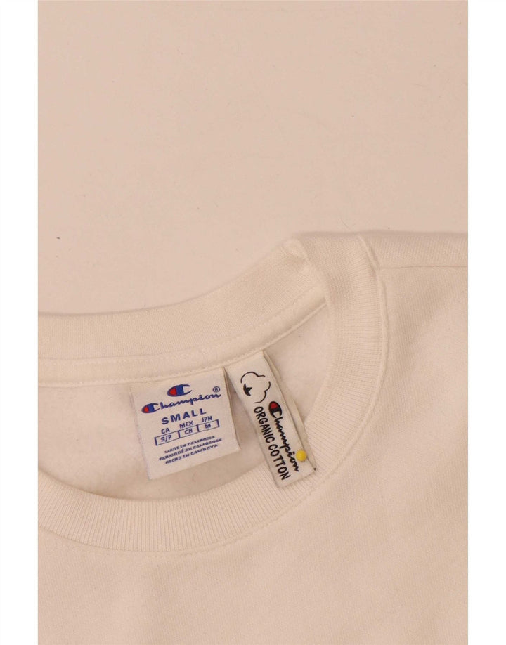 Champion Herre Sweatshirt Jumper Lille Hvid Bomuld