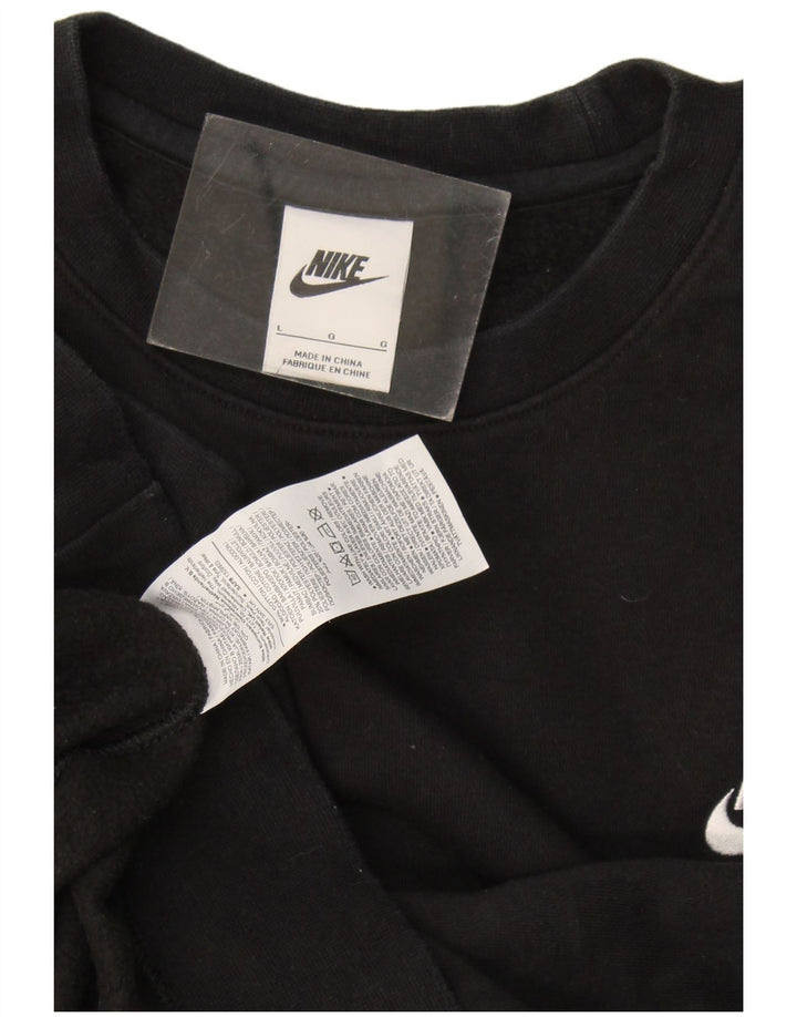 Nike Sweatshirt til mænd, stor sort bomuld